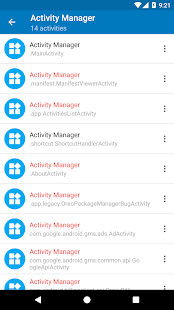 Activity Manager - hidden activity launcher Bildschirmfoto