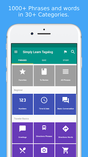 Screenshot Simply Learn Tagalog