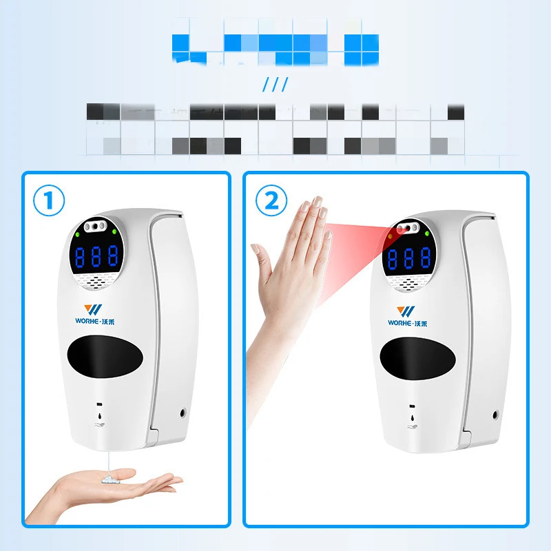 N60Pro Misuratore Automatico di Temperatura e Disinfezione All-in-One a Parete, igiene e sicurezza garantite con misurazione e sanificazione.