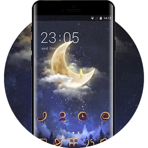 Download Hand drawing theme fantasy moon wallpaper For PC Windows and Mac