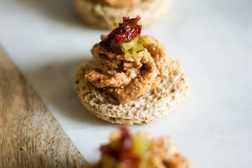 Fresh Salmon Mousse Canapés
