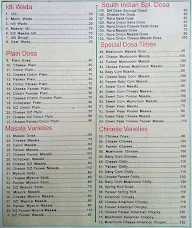 Shree Balaji 99-Variety Dosa Center menu 6