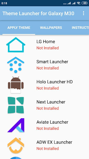 Theme Launcher for Samsung Galaxy M30
