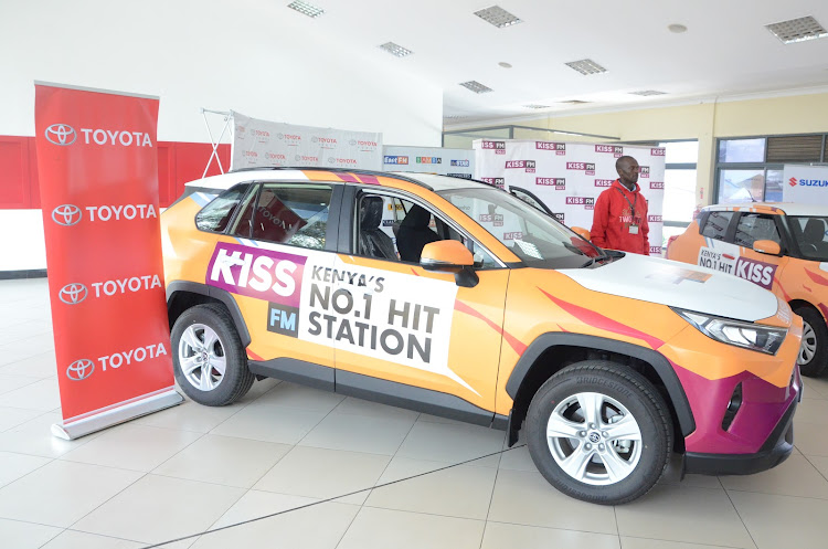 Rav 4 new model, which is one of the vehicles given to Radio Africa Group by Toyota Kenya