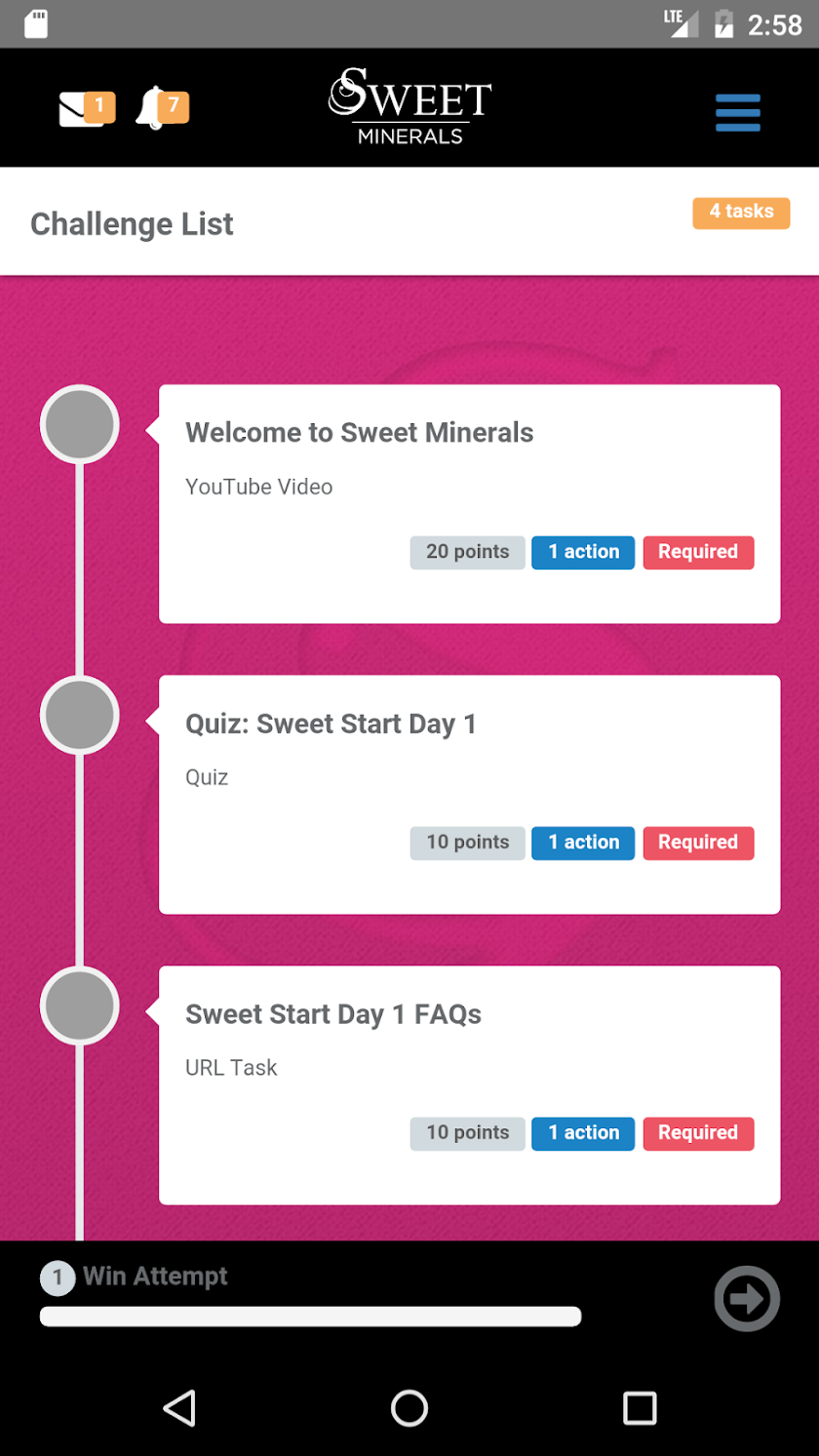 Sweet Minerals Journey Screen 2