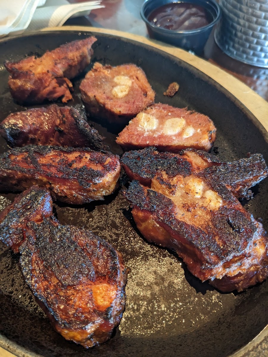 Smoked pork rib tips