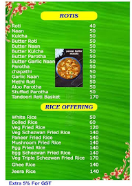 Manasa Family Restaurant menu 6