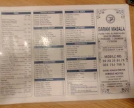 Garam Masala menu 1