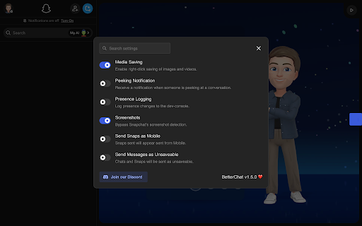BetterChat - For Snapchat Web Preview 3