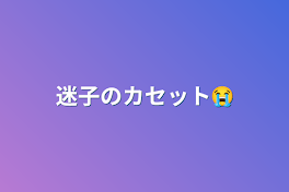 迷子のカセット😭