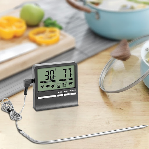 Title 6, Baked Oven Roast Electronic Food Thermometer. A...