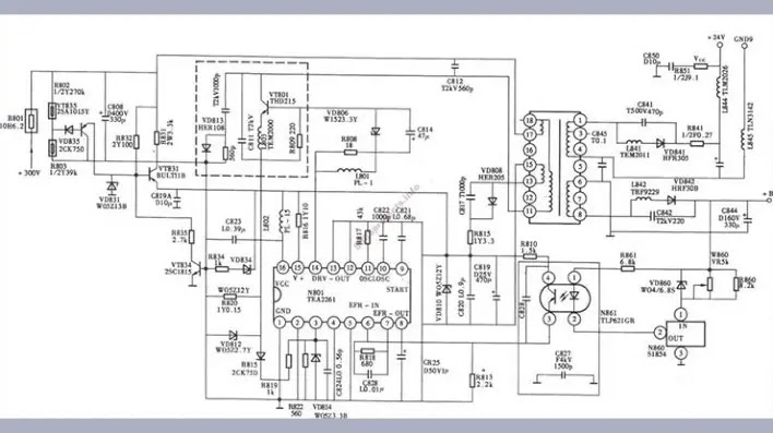 Skema Regulator TV Sharp STR w6553