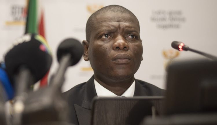 Justice and correctional services minister Ronald Lamola. File photo.