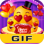 Cover Image of ดาวน์โหลด Love Emoji Gif For WhatsApp 1.0.1 APK