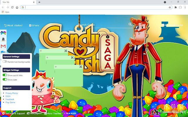 Candy Crush Saga New Tab