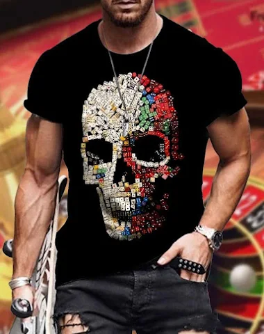 European And American Men's Skull P - 2