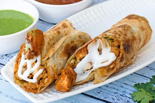 Single Chicken Malai Tikka Roll