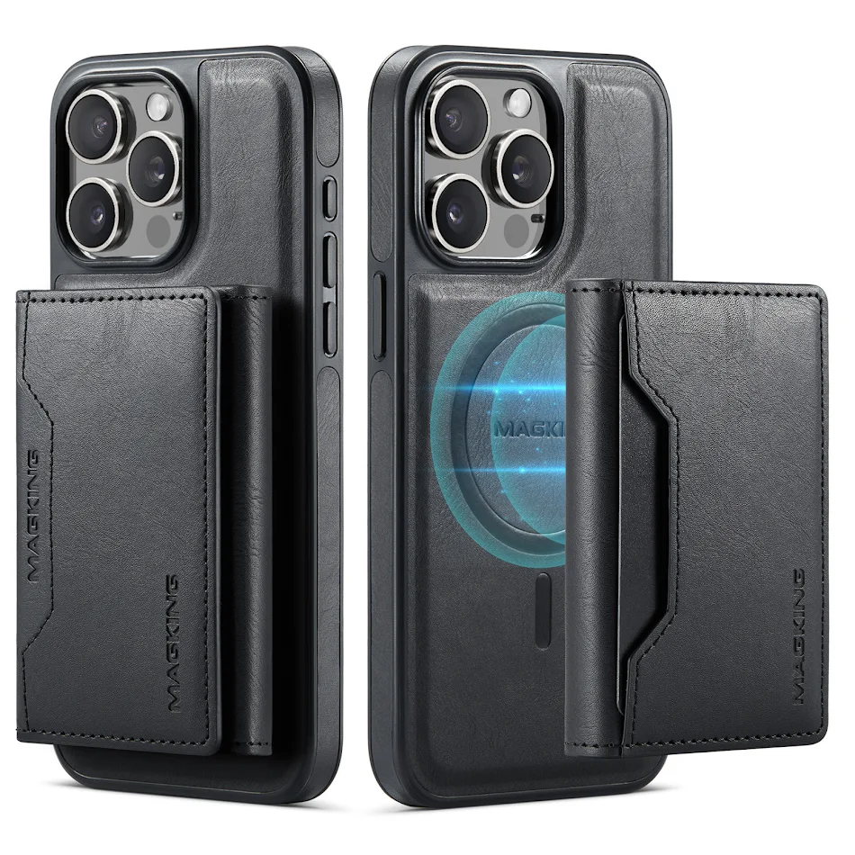 Multi-card Mobile Phone Case with Wireless Charging. Conveniently carry cards and charge wirelessly. Simplify your life 