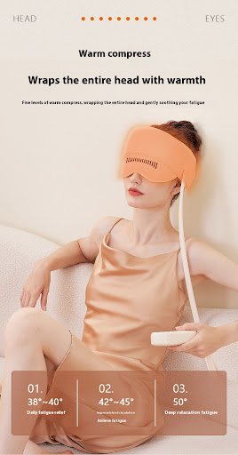 Title 1, Electric heating airbag head massager cap. Head...