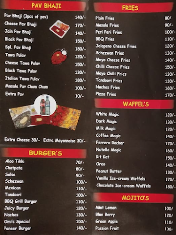 Akkad Bakkad Bombay Boom menu 