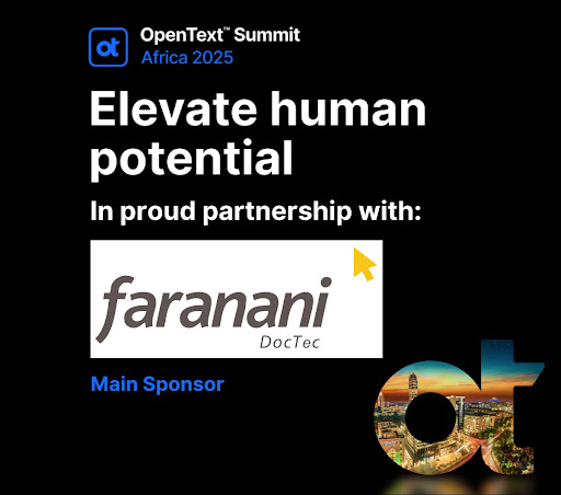 Faranani DocTec sponsors OpenText Summit Africa 2025.