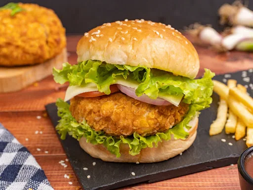 Paneer Crunchy Burger