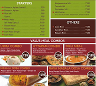 Ratna Idli Dosa Center menu 1