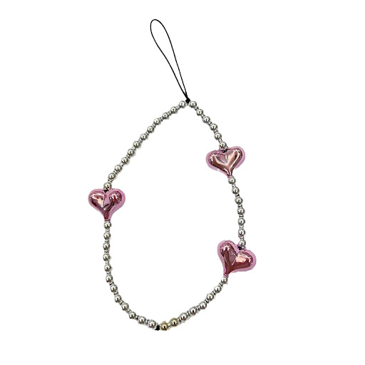 Title 1, Heart DIY Beaded Camera Mobile Phone Charm. Cus...