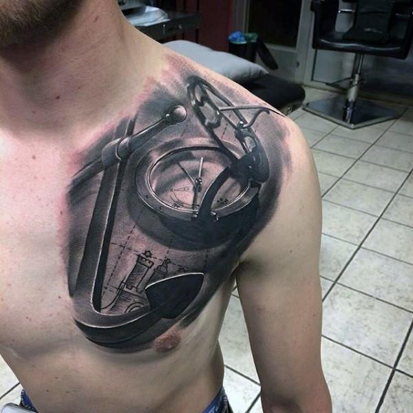 Paling Populer 15 Desain Tato  Kompas 