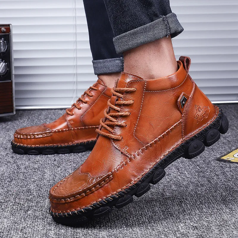 Title 2, Heren High-Top Tooling Short Boots All-Match le...