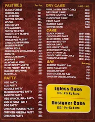 Express Bakers menu 1