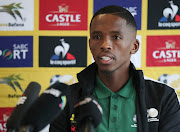 Thabang Monare during the Bafana Bafana press conference and training at Dobsonville Stadium on March 21 2022.