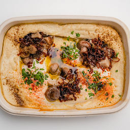 Mushrooms Hummus Bowl