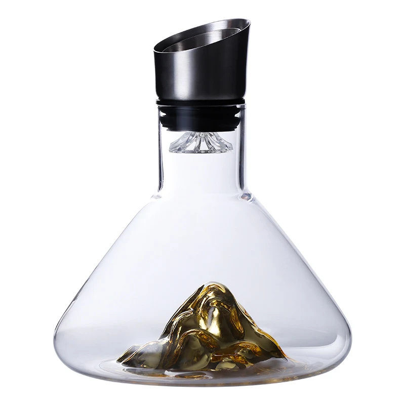 Carafe à décanter Creative Iceberg pour vin rouge, révélez tous les arômes. Aération parfaite pour une dégustation optimale. Élégance et performance.