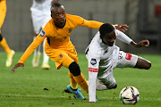 Khama Billiat of Kaizer Chiefs and Veluyeke Zulu of Chippa United during the DStv Premiership 2021/22 match between Chippa United and Kaizer Chiefs held at Nelson Mandela Bay Stadium in Gqeberha.