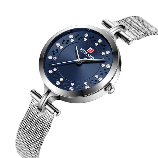 Title 1, Waterproof Diamond Luxury Watch Mesh Band Quart...