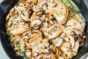 Creamy Skillet Mushroom Chicken