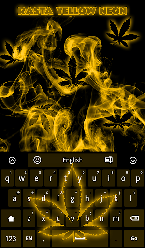 Rasta Yellow Neon Keyboard