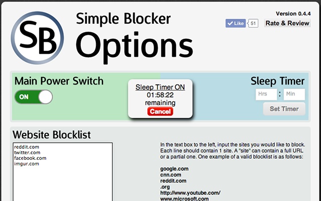 Simple Blocker