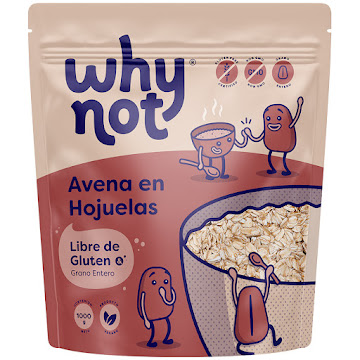 Avena En Hojuelas Why Not Libre De Gluten x 1000 gr  