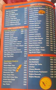 Krafty kitchen menu 2