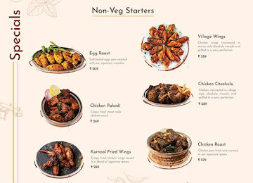 Kritunga - The Palegar's Cuisine menu 