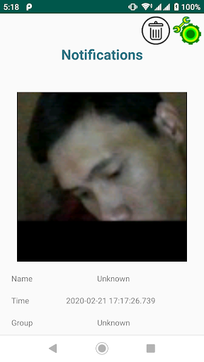 Screenshot GT-Face Notify - Monitoring re