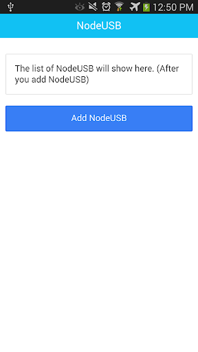 NodeUSB WiFi setup App