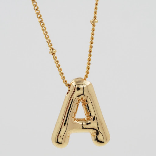 Title 5, Glossy Letters Copper Pendant Necklace. Add an ...