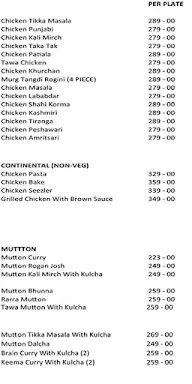 7 Days Restaurant menu 7