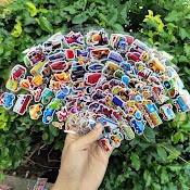 Hình Dán Sticker Cute 3D Nổi Chống Nước Công Chúa Siêu Nhân Ô Tô Chữ Con Vật Dễ Thương Cho Bé Trai