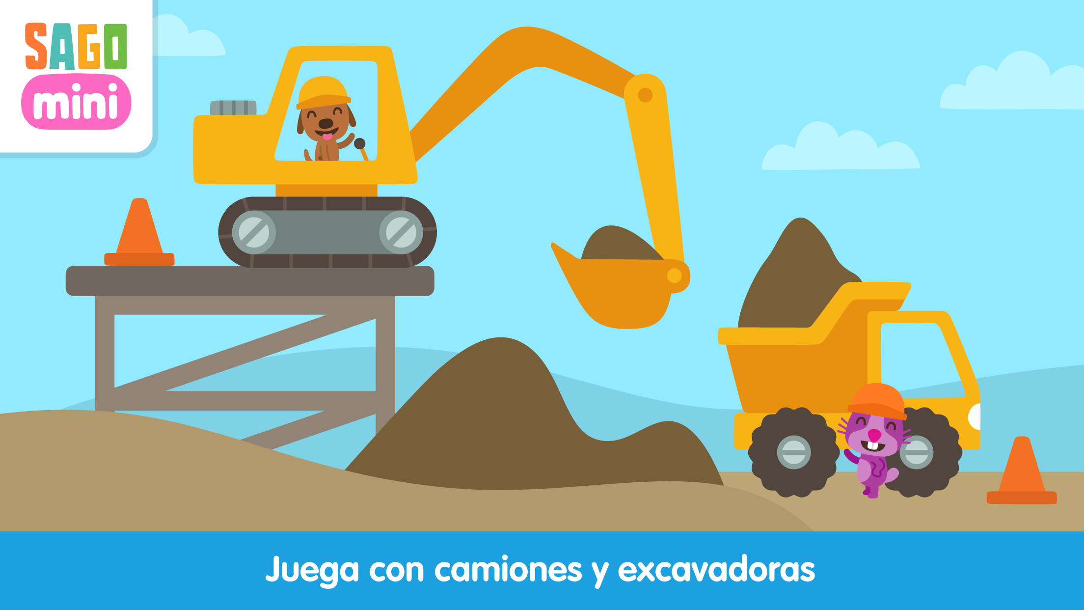 Android application Sago Mini Trucks and Diggers screenshort