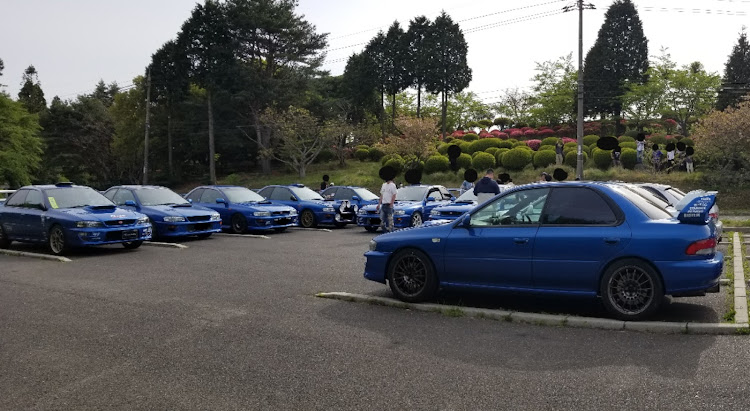 インプレッサ WRX STIのHGC8MT6・第6回広島GC8ミーティング・ワイドボディ・登山・ドライブに関するカスタム事例の投稿画像1枚目