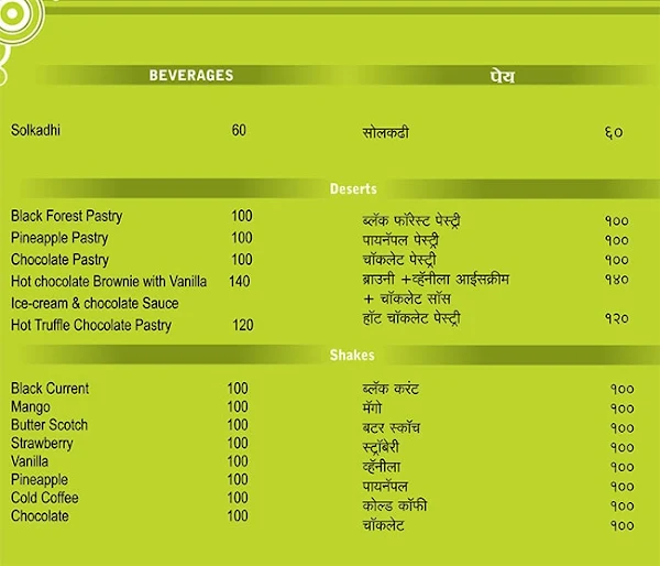 Malwan menu 